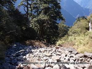 Jade mountain front peak rocky trail