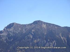 Jade mountain front peak the top